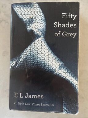 Fifty Shades of Grey by E L James - Black & Silver Cover